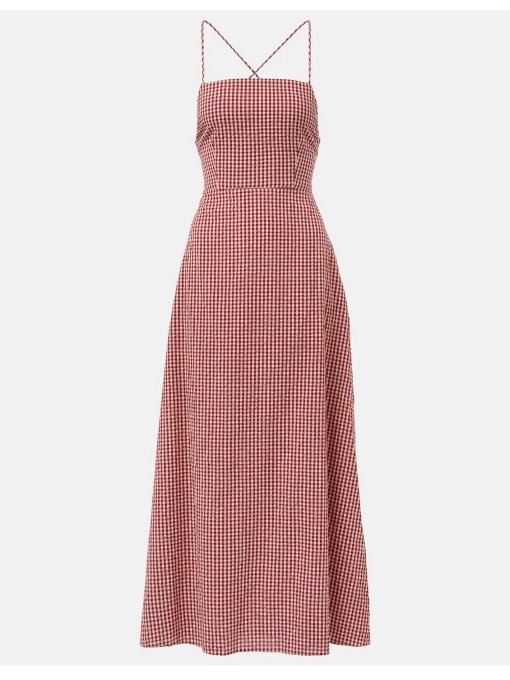 Posse Lori gingham cotton maxi dress
